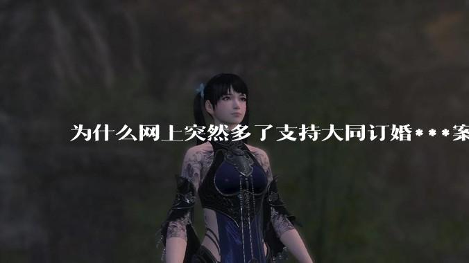 为什么网上突然多了支持大同订婚***案二审维持原判的博主？